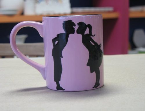 Silhouette Love Mug