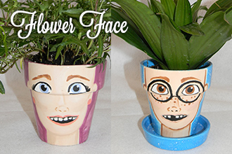 Flower Face Flower Pot