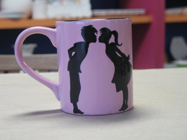 Silhouette Love Mug